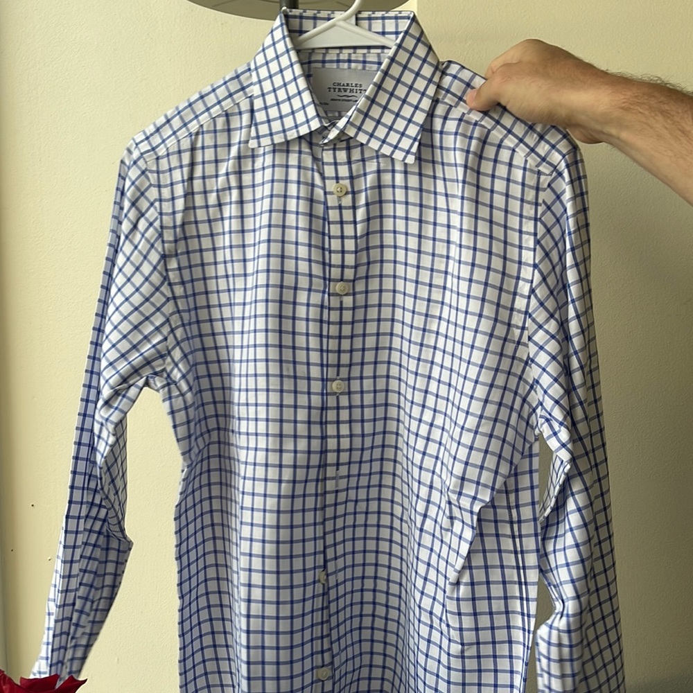 Charles Tyrwhitt non iron Extra Slim Fit mens button down